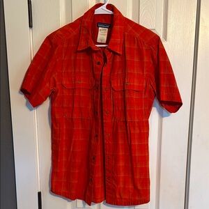 Patagonia Red Plaid Short-Sleeve Button-Down Shirt